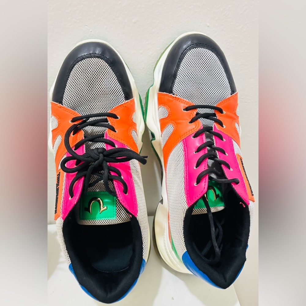 TRUE RELIGION Chunky Sneakers - Vibrant Color Block Design. Size 10. - Picture 5 of 11